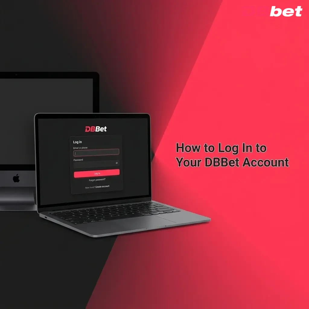 DBBet account login screen showing step-by-step sign-in process with email, password, and two-factor authentication fields